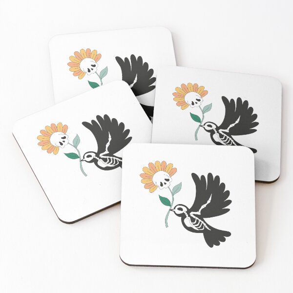 Item preview, Skeleton Bird with a Skeleton Flower designed and sold by DelightfulDazy.