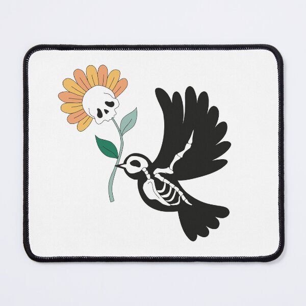 Item preview, Skeleton Bird with a Skeleton Flower designed and sold by DelightfulDazy.