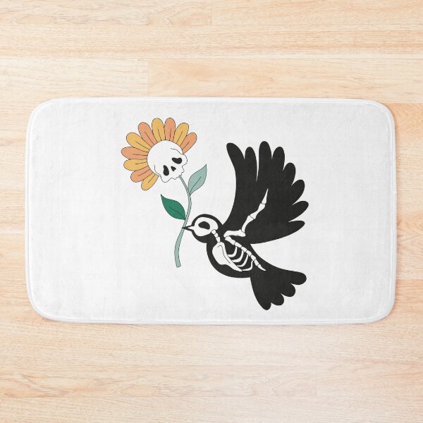 Item preview, Skeleton Bird with a Skeleton Flower designed and sold by DelightfulDazy.