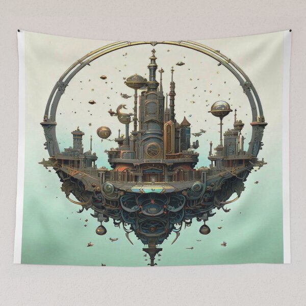 Item preview, a beautiful country town "IA" futuristic 2 designed and sold by glauco54.