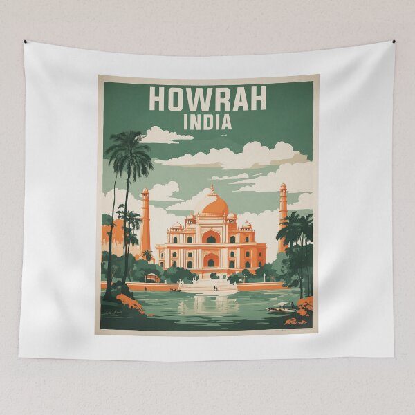 Artikelvorschau, Howrah Indien Vintage Reisetourismus entworfen und verkauft von TravelersGems.