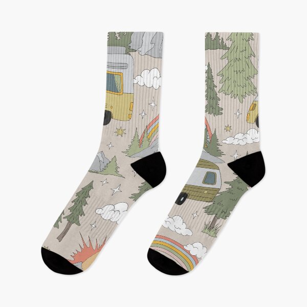 Item preview, Retro Campers and Rainbows Wanderlust designed and sold by DelightfulDazy.