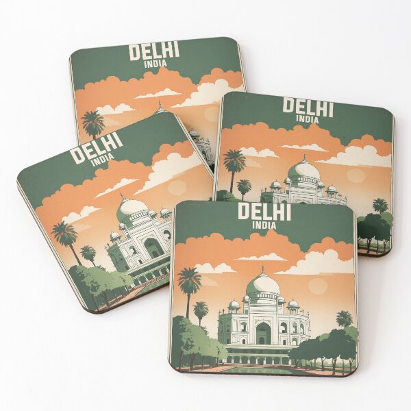 Item preview, Delhi India Vintage Travel Tourism  designed and sold by TravelersGems.