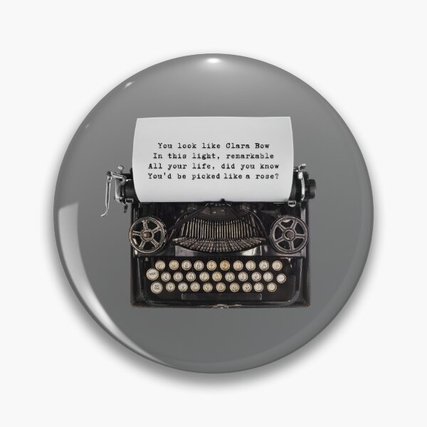 Item preview, clara bow lyrics typewriter  designed and sold by karma-style.