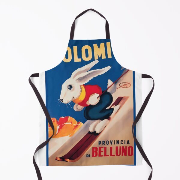 Item preview, Ski Bunny Rabbit Vintage Winter Sport Travel Advert designed and sold by Dennikiauer.