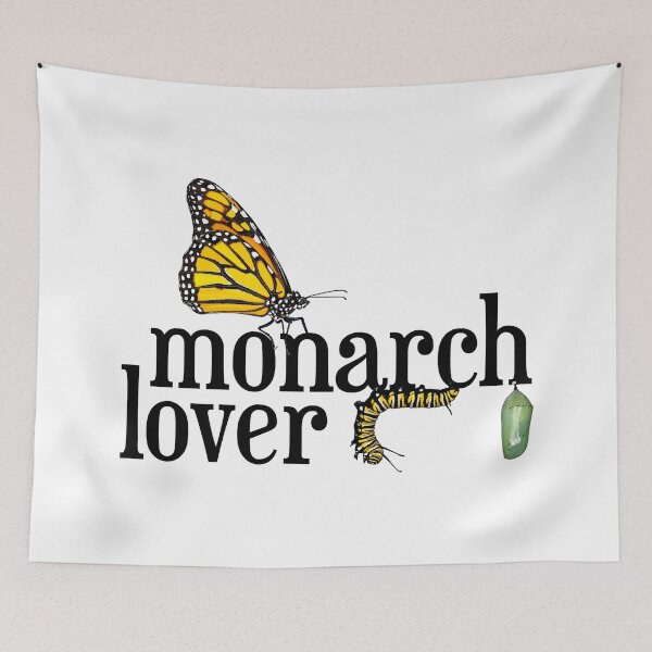 Item preview, Monarch Lover with Caterpillar, Chrysalis and Butterfly designed and sold by Carleah Unique.