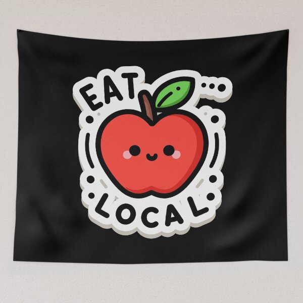 Item preview, Eat Local - Apple designed and sold by BluRockDesigns.