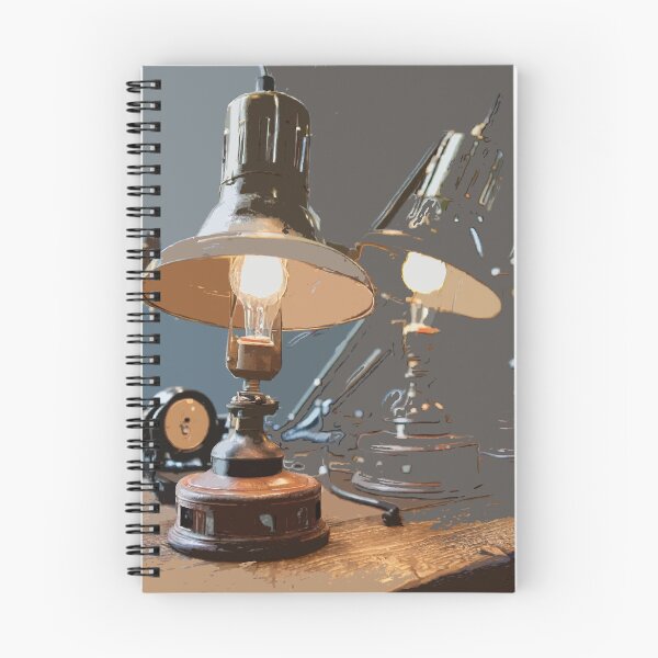 Item preview, Illuminating Nostalgia: Retro Desk Lamps designed and sold by bb-15artstudio.