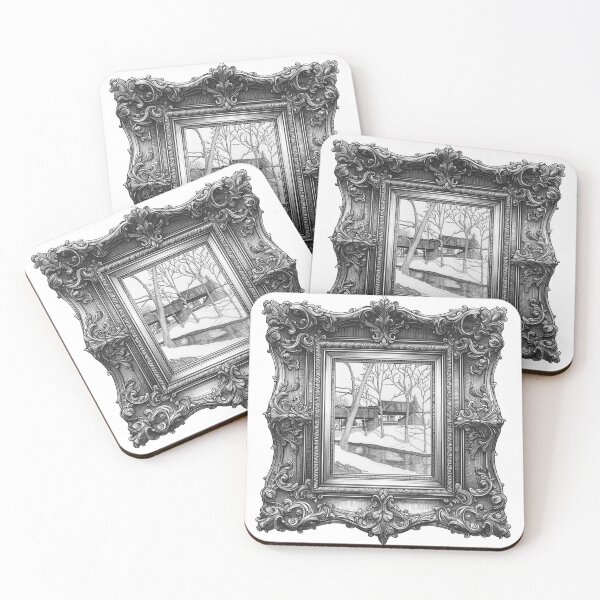 Item preview, Northside Train Bridge (w/ornate antique frame) designed and sold by ToddMichaelArt.