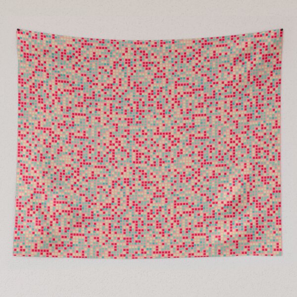 Item preview, Hoopla - Mozaic Tile - Red/Blue designed and sold by Trisha-Lee Harrisson.
