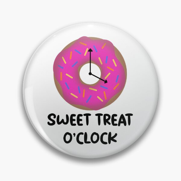 Item preview, Sweet Treat O’Clock (Black Text) designed and sold by MakerBeeDesigns.