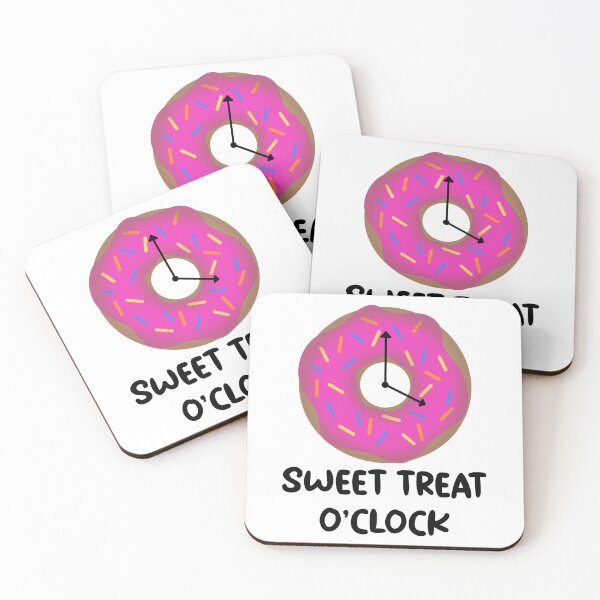 Item preview, Sweet Treat O’Clock (Black Text) designed and sold by MakerBeeDesigns.