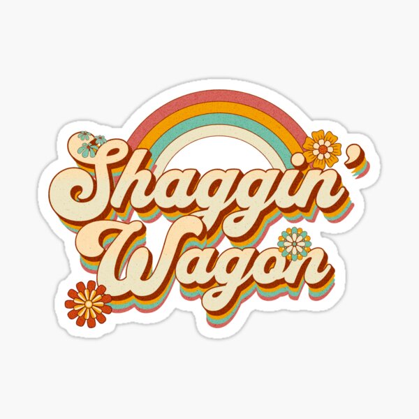 Item preview, Retro Rainbow Shaggin' Wagon  designed and sold by Dark Flower.