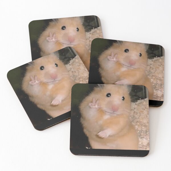Item preview, Hamster Peace Sign Meme designed and sold by Rahsaanipes.