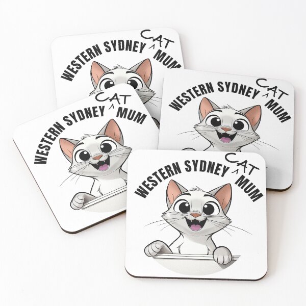Item preview, Copy of Western Sydney Cat Mums White cat designed and sold by The Western Weekender.