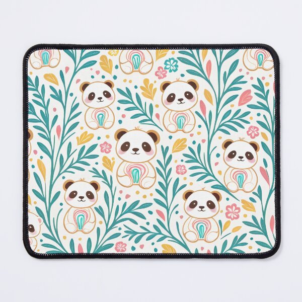 Item preview, Panda Playtime in Pastel Garden designed and sold by Halfbakedpuma.