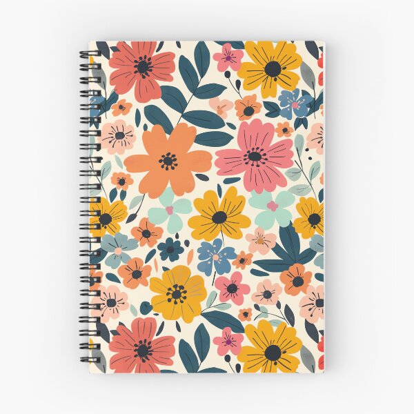 Item preview, Flower White Notebook or Cell Phone Case Floral Design designed and sold by LaurenMaryStore.