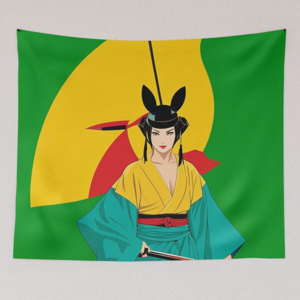 Item preview, SPORT IS FREEDOM WITH GREEN BACKGROUND mulher samurai 3 designed and sold by glauco54.