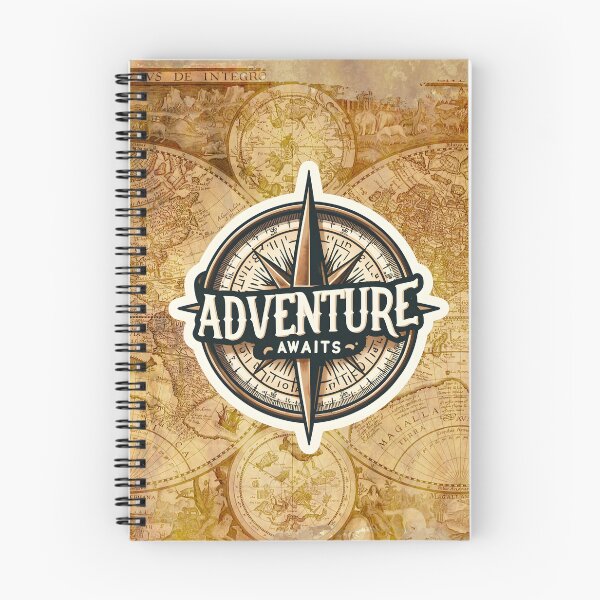 Item preview, Adventure Awaits - Vintage Map and Compass Exploration Design designed and sold by AmvaDesigns.
