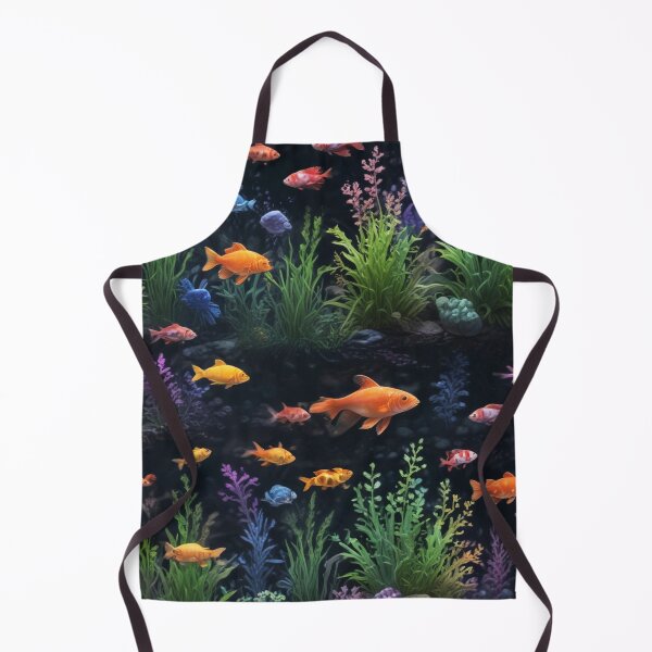 Item preview, Aqua fishes and coral reef ecosystem print design  designed and sold by Anshu3813.
