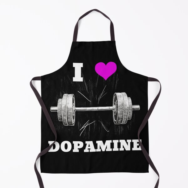 Item preview, I LOVE DOPAMINE White Lettering Pink Heart Barbell Design designed and sold by Primal Pump Co LTD.