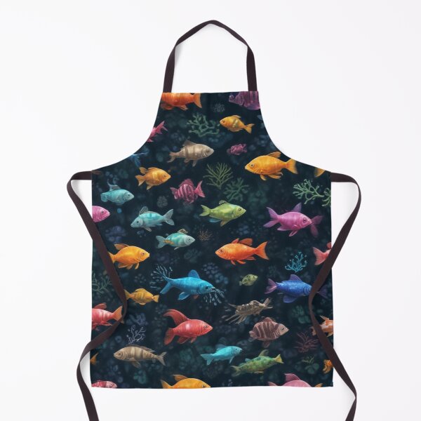 Item preview, Aquarium fishes and coral reef ecosystem print design  designed and sold by Anshu3813.