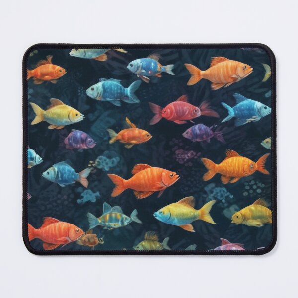 Item preview, Aquarium fishes and coral reef ecosystem print design designed and sold by Anshu3813.