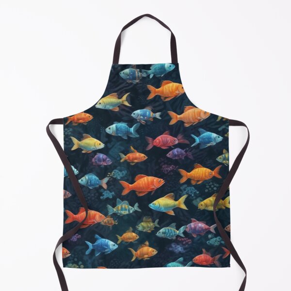 Item preview, Aquarium fishes and coral reef ecosystem print design designed and sold by Anshu3813.