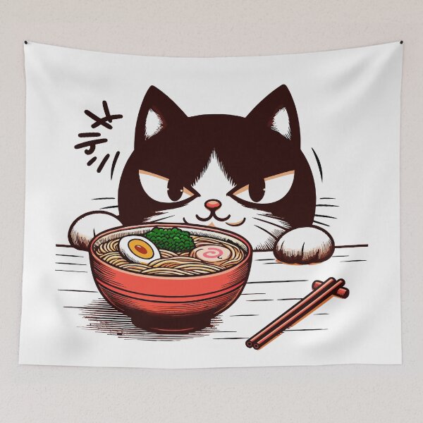 Item preview, Sneaky Cat Ramen designed and sold by Designowner.