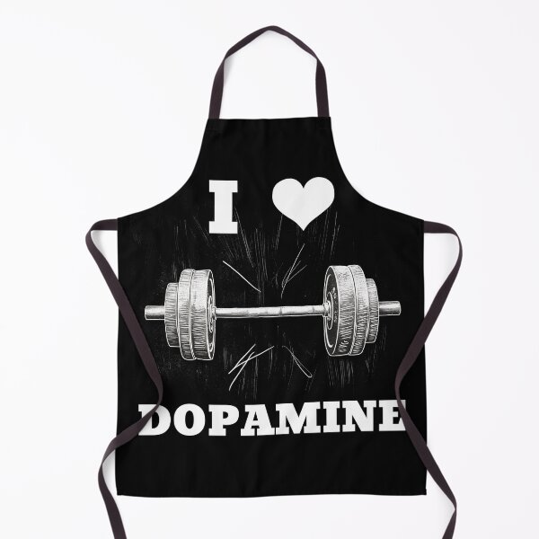 Item preview, I LOVE DOPAMINE White Lettering White Heart Barbell Design designed and sold by Primal Pump Co LTD.