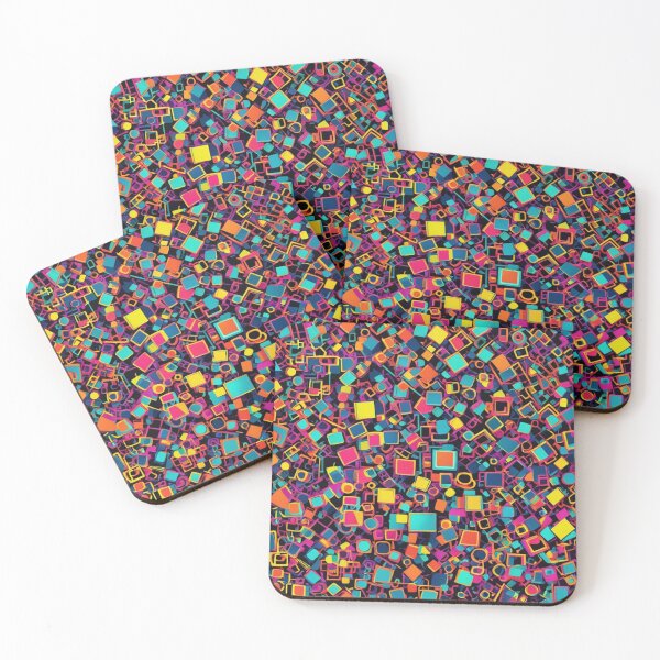 Item preview, Abstract Colorful Cubism Pattern designed and sold by calibrit.