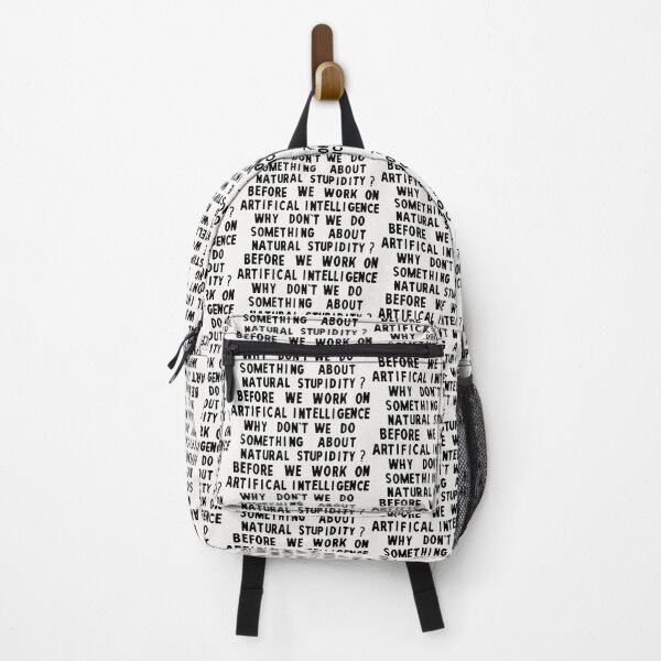 Item preview, Natural Stupidity; AI; Urban Poetry; designed and sold by StickerApe.
