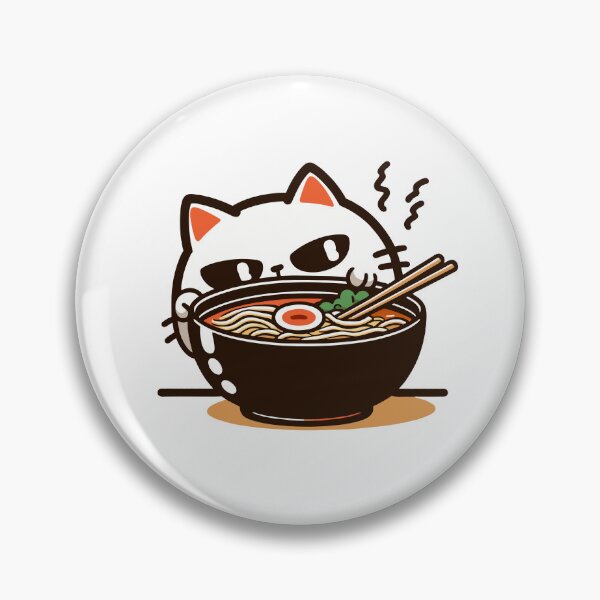 Item preview, kawaii Sneaky Cat Ramen designed and sold by Designowner.