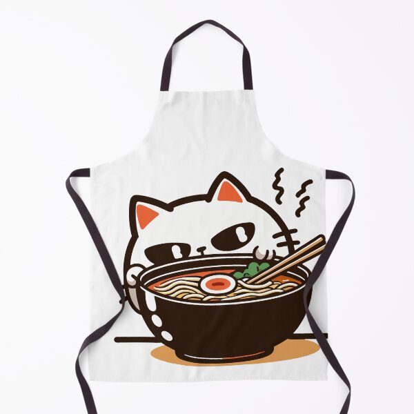 Item preview, kawaii Sneaky Cat Ramen designed and sold by Designowner.