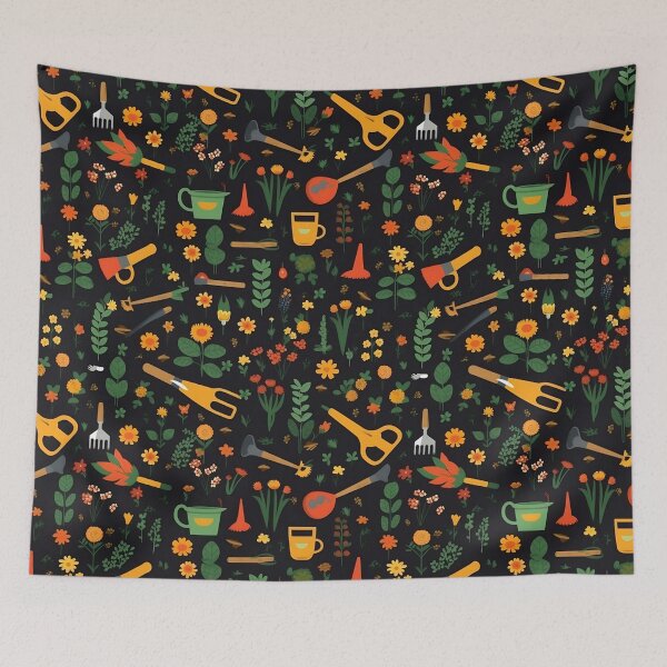 Item preview, Garden Style Aesthetic Seamless Pattern designed and sold by mondmakes.