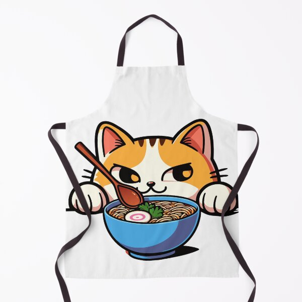Item preview, Cute kawaii Sneaky Cat Ramen designed and sold by Designowner.