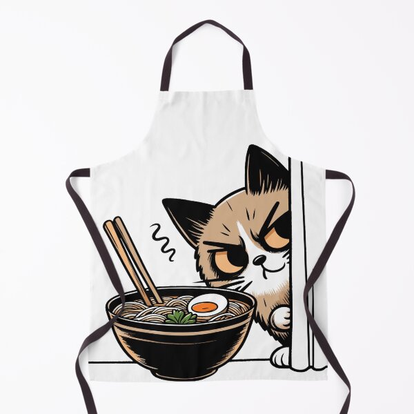 Item preview, kawaii Sneaky Cat Ramen designed and sold by Designowner.
