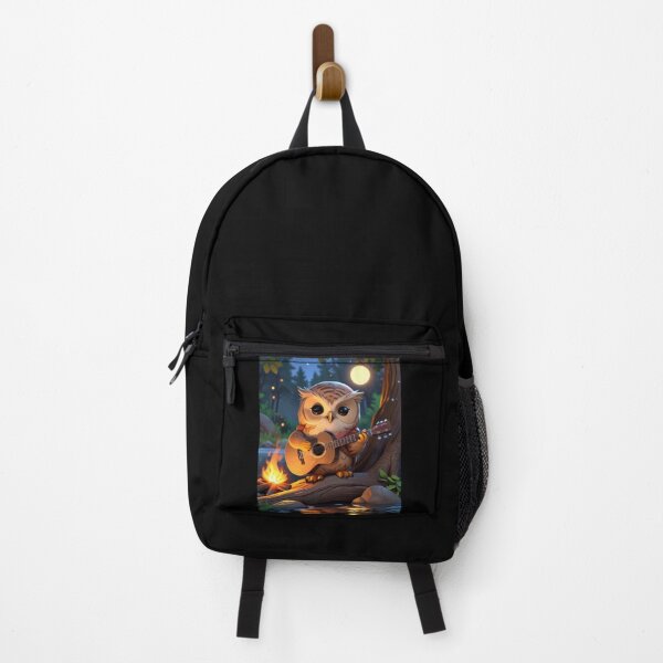 Item preview, Guitarrista de camping búho designed and sold by Artbellachi.
