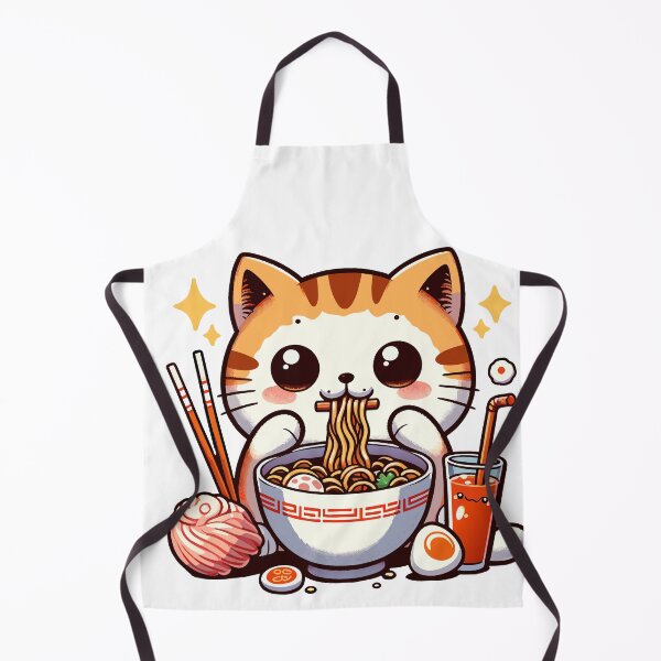 Item preview, kawaii Sneaky Cat Ramen designed and sold by Designowner.
