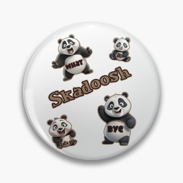 Item preview, Skadoosh funny panda with words on the pandas sticker pack designed and sold by JoyOfHopeStore.