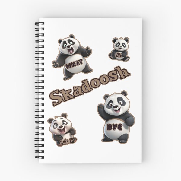 Item preview, Skadoosh funny panda with words on the pandas sticker pack designed and sold by JoyOfHopeStore.