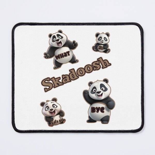 Item preview, Skadoosh funny panda with words on the pandas sticker pack designed and sold by JoyOfHopeStore.