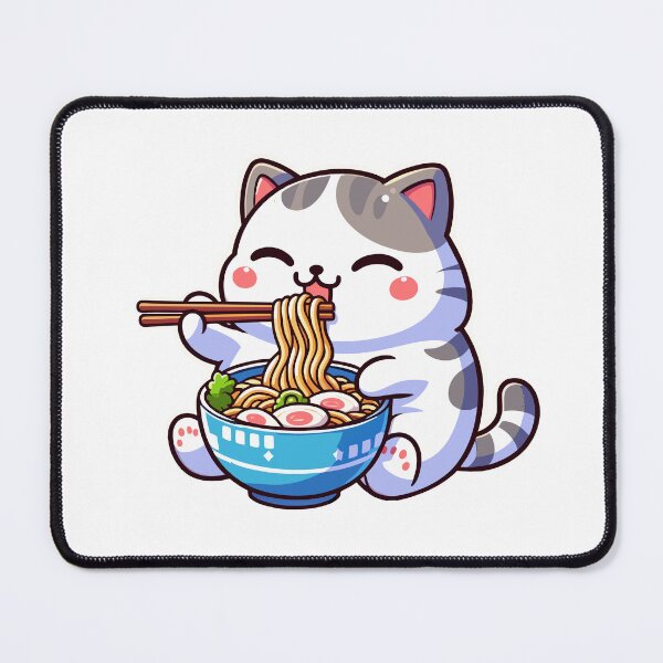 Item preview, kawaii Cat Ramen designed and sold by Designowner.