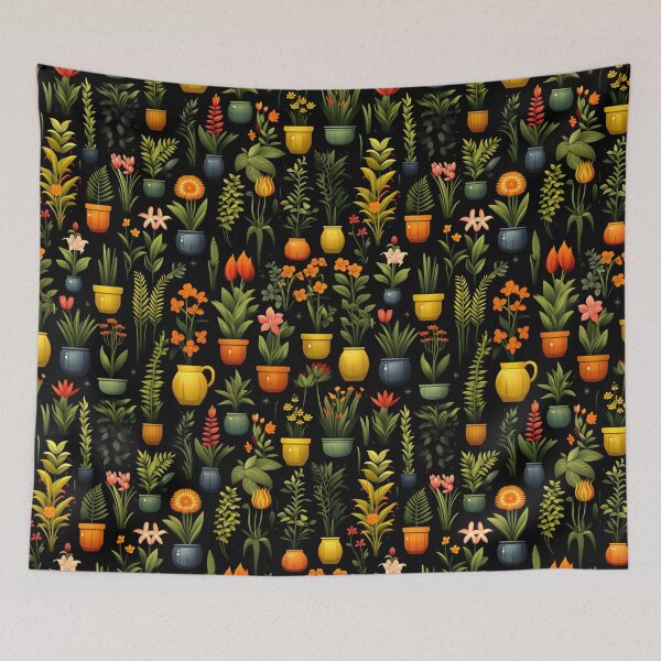 Item preview, Seamless Garden Art Style Pattern designed and sold by mondmakes.