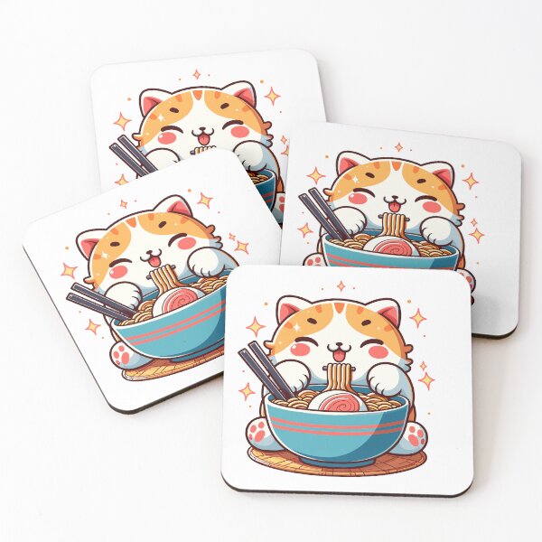 Item preview, kawaii Cat Ramen designed and sold by Designowner.