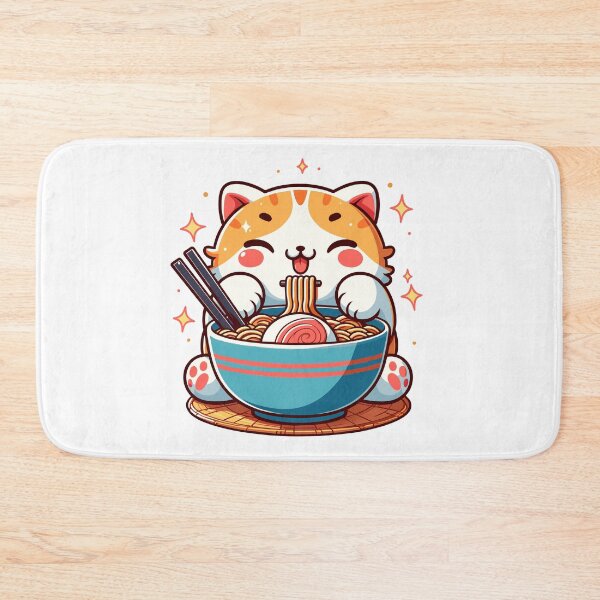Item preview, kawaii Cat Ramen designed and sold by Designowner.