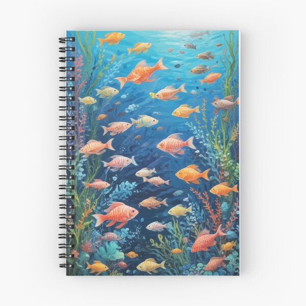 Item preview, Aquarium fishes and coral reef ecosystem print design  designed and sold by Anshu3813.