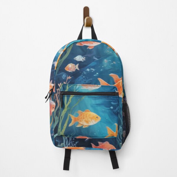 Item preview, Aquarium fishes and coral reef ecosystem print design designed and sold by Anshu3813.