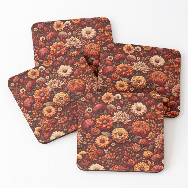 Item preview, Autumn Flower Print Pattern designed and sold by PinUpPizzazz.