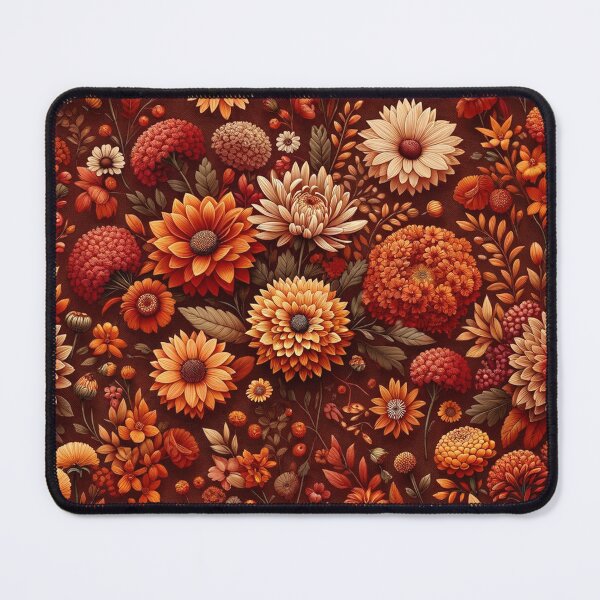 Item preview, Autumn Flower Print Pattern designed and sold by PinUpPizzazz.